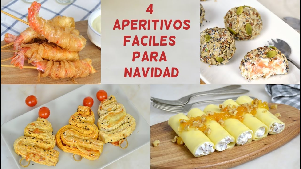 4 Aperitivos fáciles para NAVIDAD
