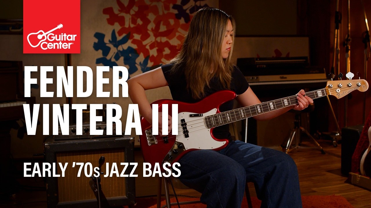 Новая бас-гитара Fender Vintera III в стиле Jazz Bass начала 70-х | Демонстрация с Тианой Охарой