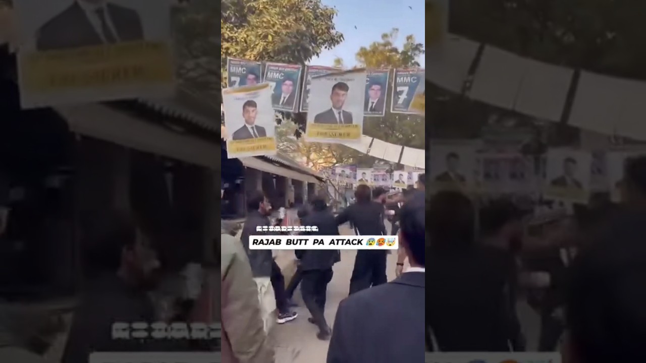YouTuber Rajab Butt Attacked by Lawyers in Karachi City Court - Rajab Butt Fight in #umarsayeed