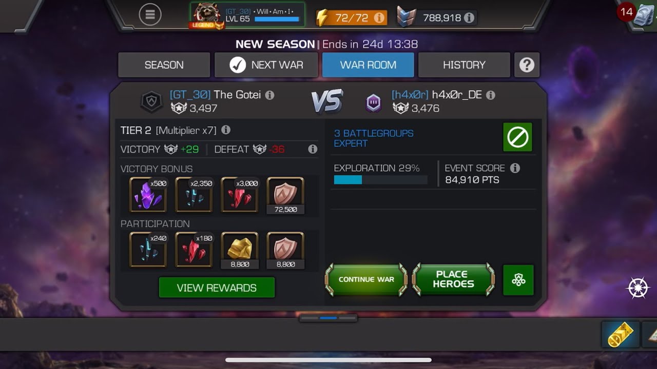 Alliance War S64W02 GT_30 vs [h4x0r] h4x0r_DE