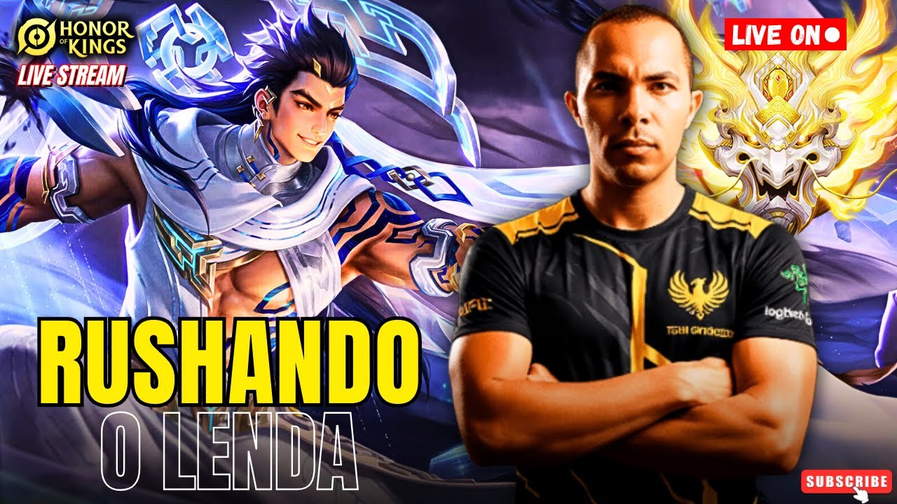 🏆É HOJE QUE O LENDA VEM🏆🎮JOGANDO COM INSCRITOS🎮⚡HONOR OF KINGS AO VIVO⚡