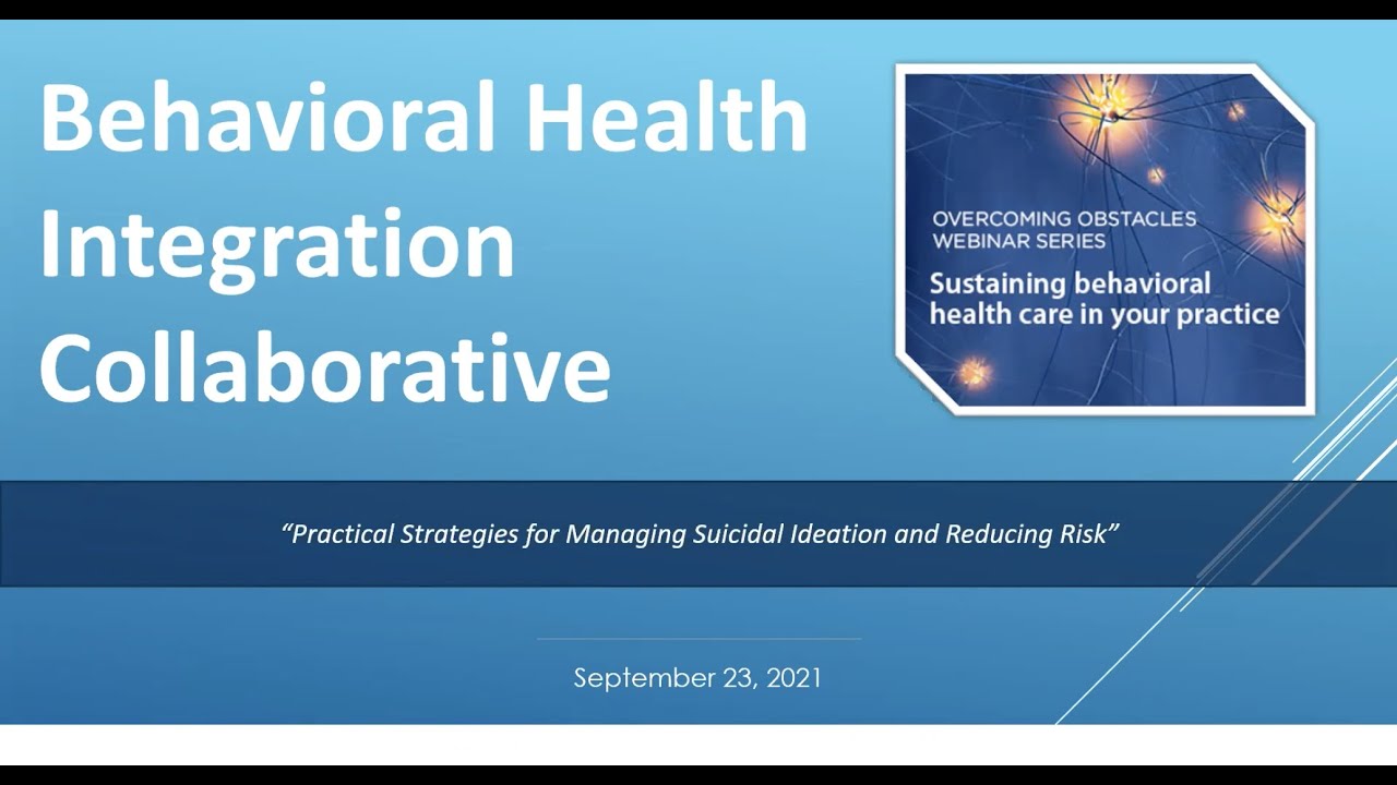 Practical strategies for managing suicidal ideation and reducing risk