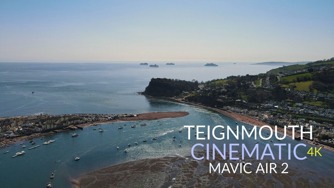 Teignmouth Beach (South Devon England) | Cinematic Drone Footage (4K) | DJI Mavic Air 2