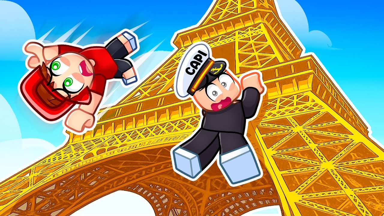 CLIMB and JUMP OFF A TOWER in ROBLOX