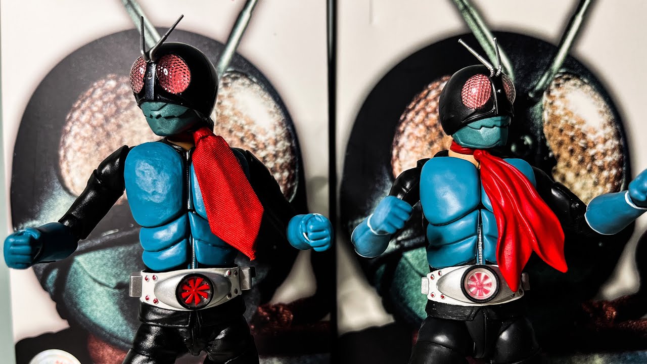 Amazonで購入した4000円のS.H.Figuarts 仮面ライダー旧1号　中国より到着しました！　やっぱり偽物でしたが　本物よりもお顔が好みだったりして　なんか笑えないのです。