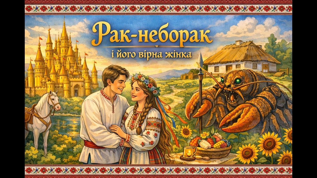 Рак-неборак і його вірна жінка#українськанароднаказка#історія#казковакраїна#сімейний
