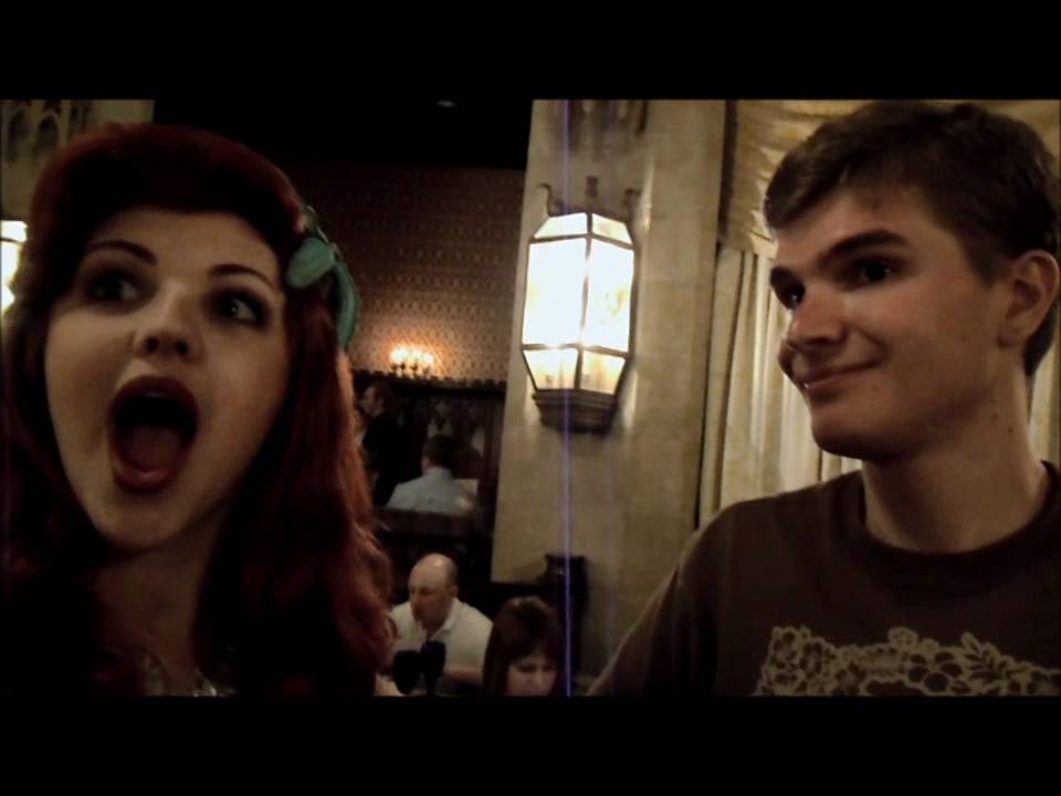 Tommy chats with Ariel about dinglehoppers at Cinderella's Castle in Magic Kingdom