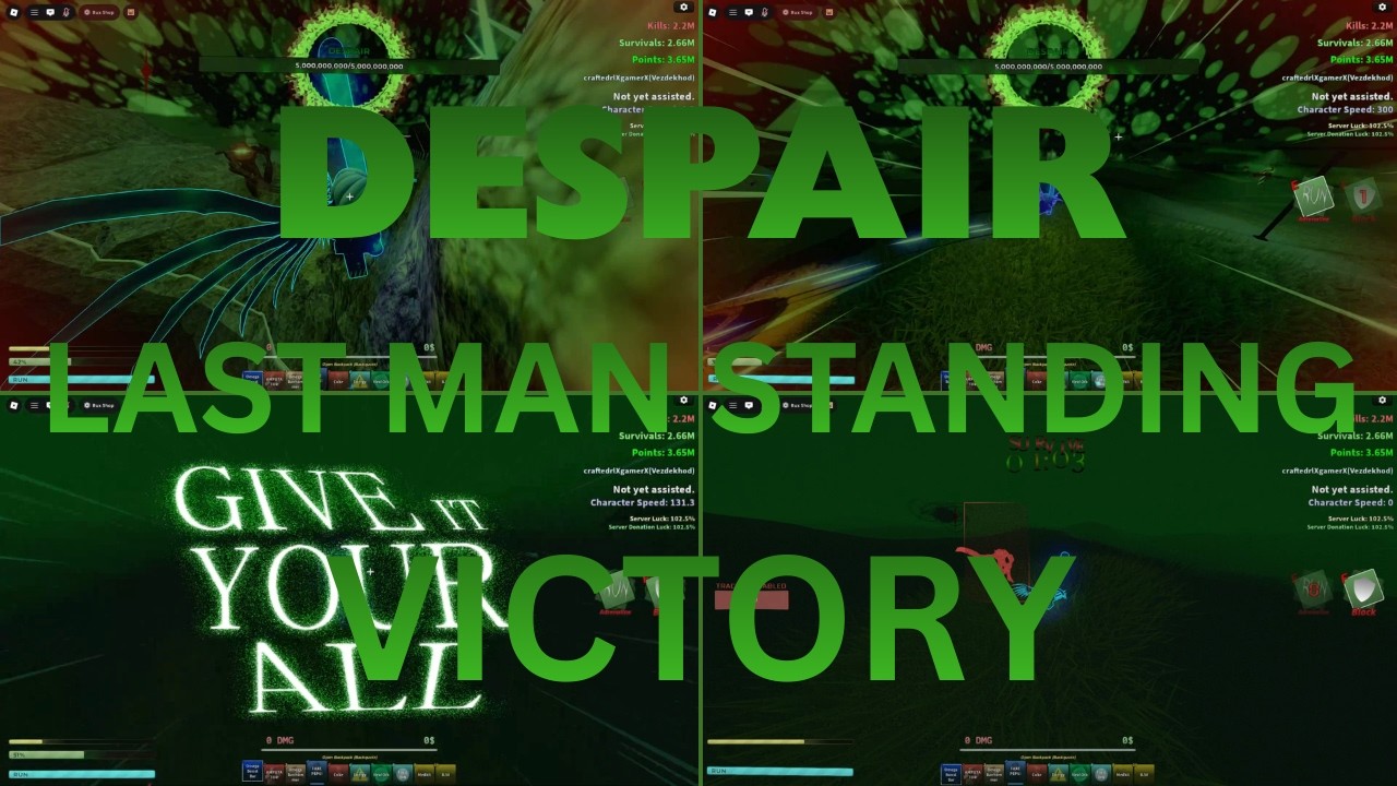 Successful Despair Last Man Standing! (The Wraith: Survival)