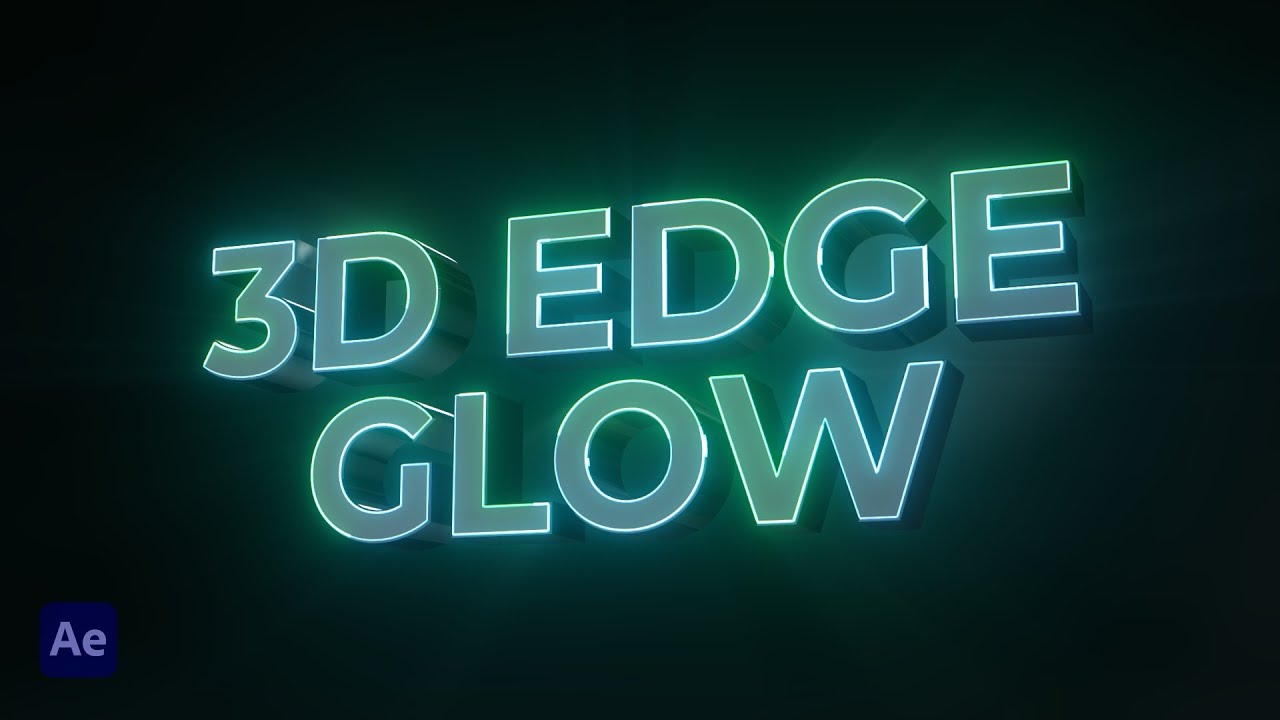 Create Animated 3D Text With a Vibrant Edge Glow In After Effects