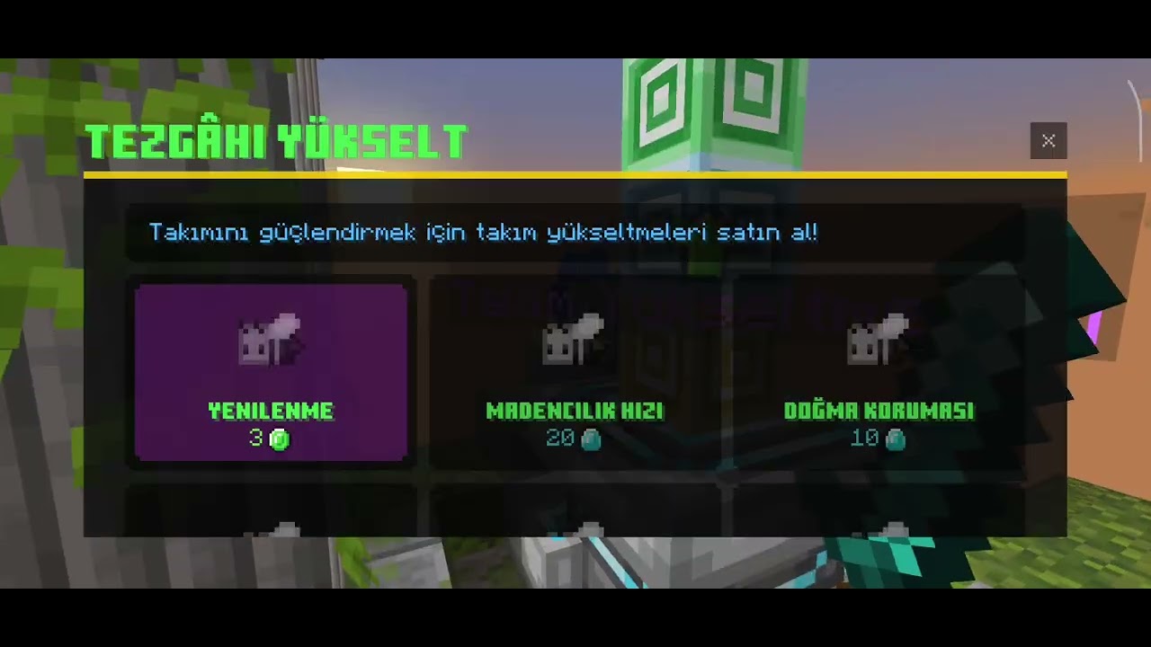 İLK VİDEOOO✌🥳 Bugün Bedwars oynuyoruz Pt1 #bedwars #ilkvideom #minecraft 