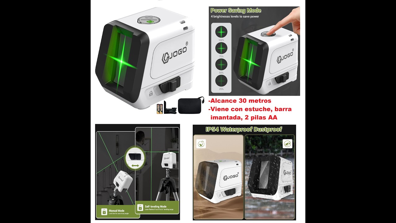 NIVEL LASER DE DOS LINEAS MARCA JOGO