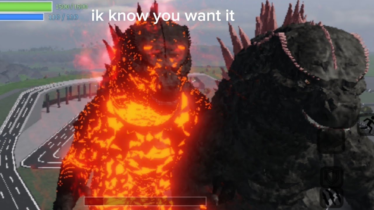 Thermo evolved godzilla  gameplay - ROBLOX AGE OF TITANS