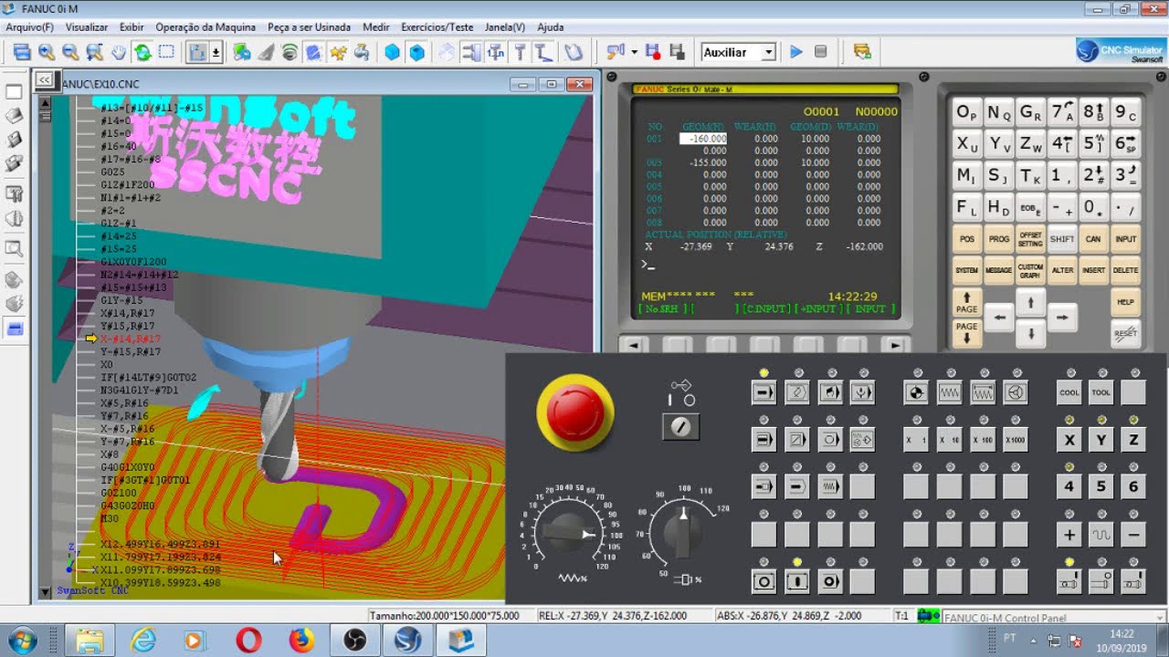 Como utilizar o comando Fanuc OIM.