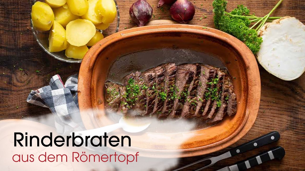 Rinderbraten im Römertopf: So wird er besonders lecker und saftig!