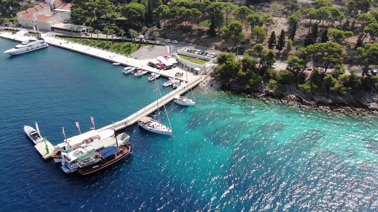 Drone footage of Maslinica