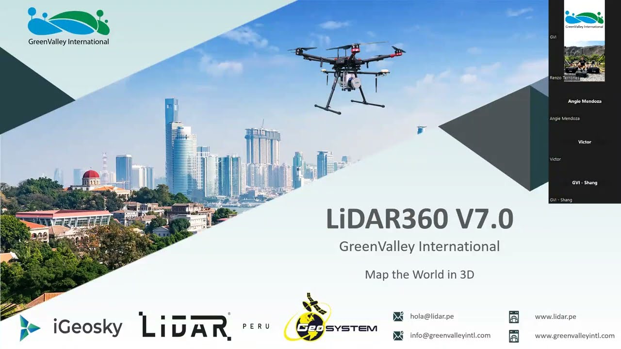 Webinar: Descubre las novedades del software LIDAR360 V7.0 para procesamiento de nube de Puntos