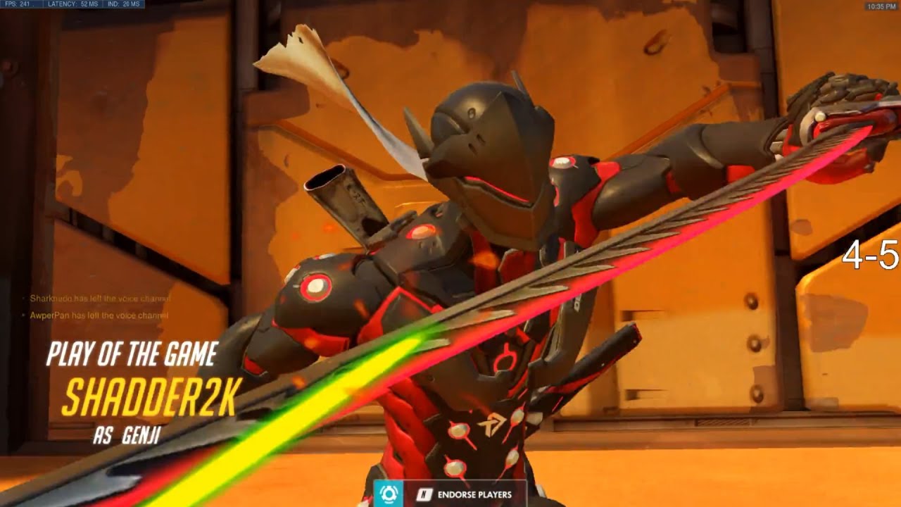Overwatch Genji God Shadder2k Playing For Rank Top 50 Spot -POTG-