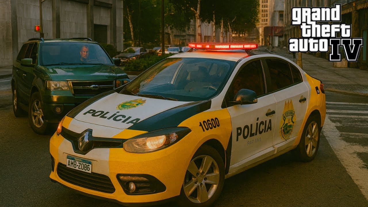 GTA 4 POLICIA🟡PMPR- FLUENCE em AÇÃO
