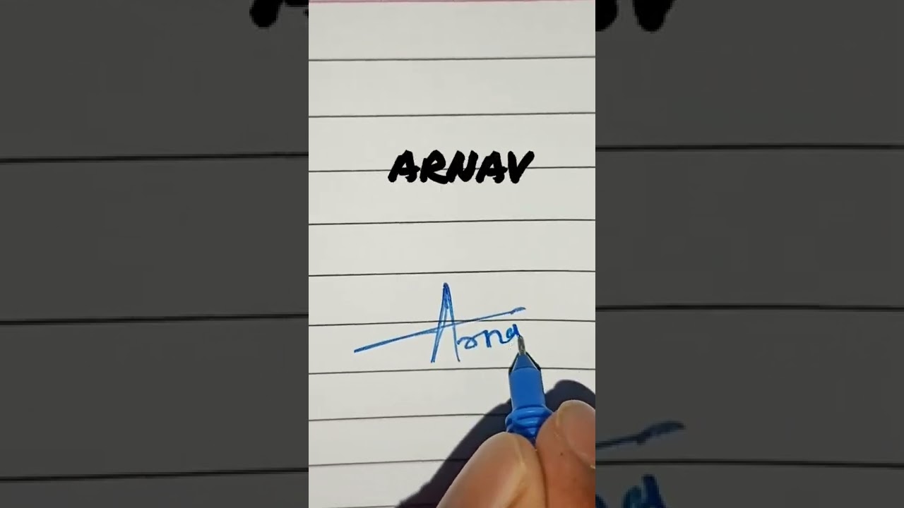 (Arnav) Name signature #short  #signature
