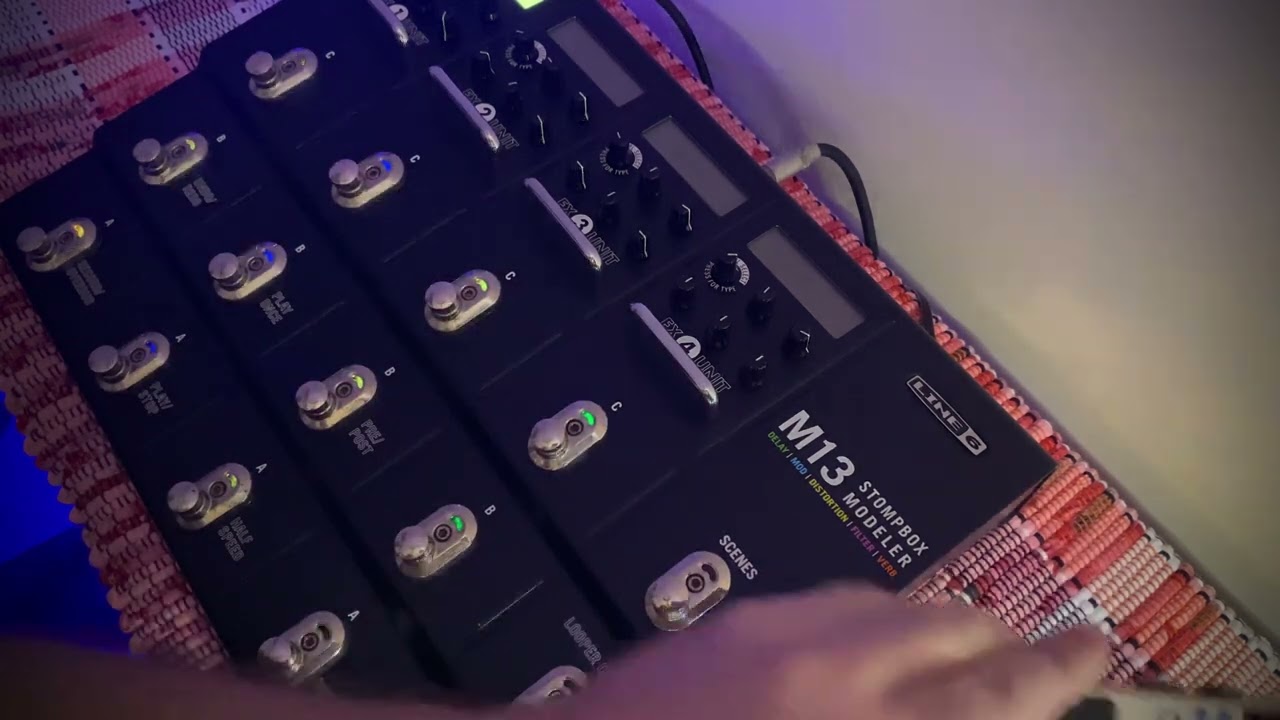 Vídeo demonstrativo dos “ Timbres de Guitarra da Banda Charlie Brown jr “ na pedaleira Line 6 M13.