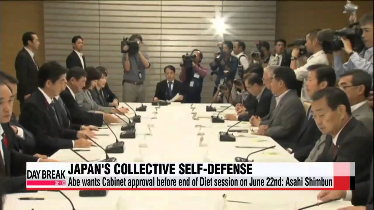 Abe aims to get cabinet approval for collective self-defense by June 22nd
