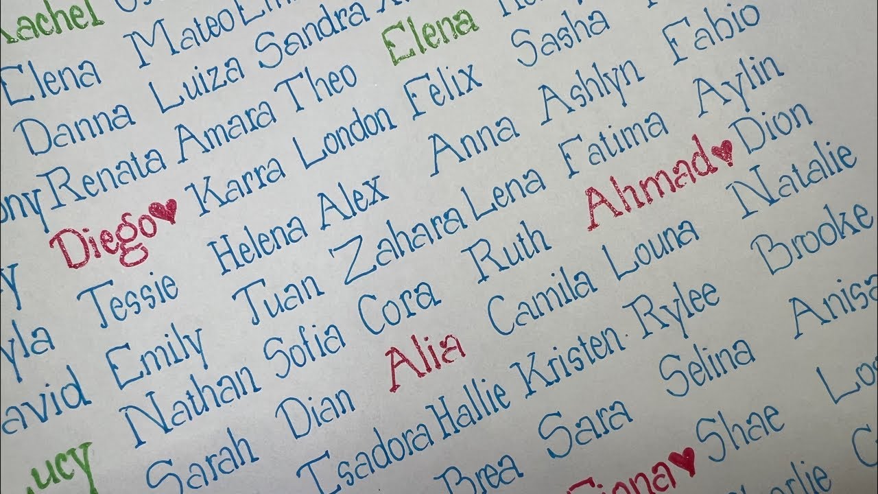 Handwriting name part 34 #handwriting #calligraphy #lettering