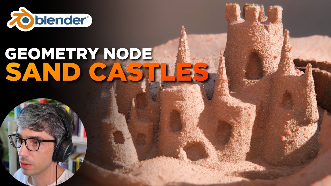 Procedural Sand Castles Geometry Node Tutorial