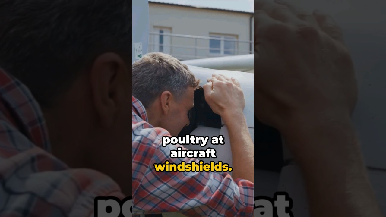 Chicken Gun: The Unusual Aircraft Tester #funfacts #shorts #shortvideo #shortsvideo #youtubeshorts