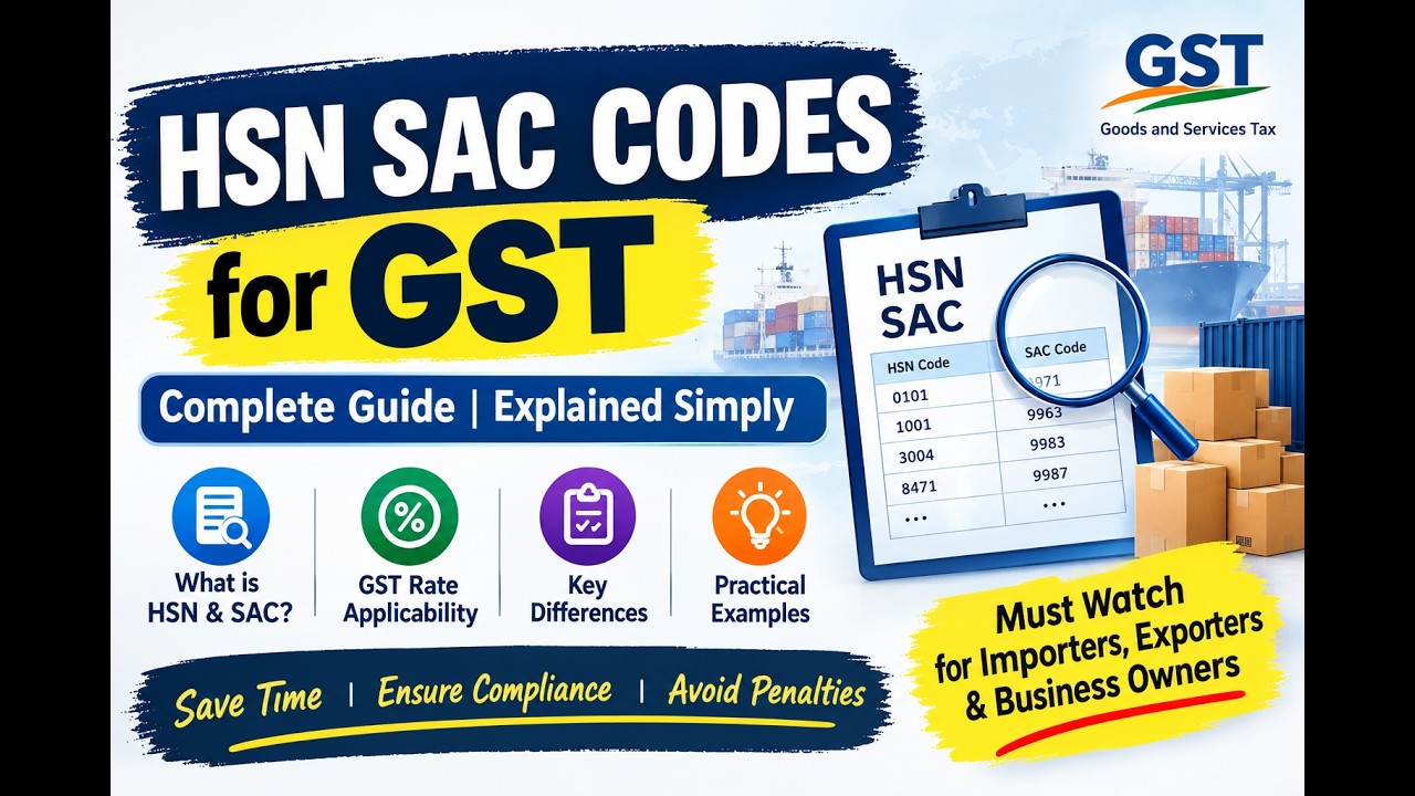 HSN & SAC Codes for GST Explained | HSN vs SAC Code | Complete Guide
