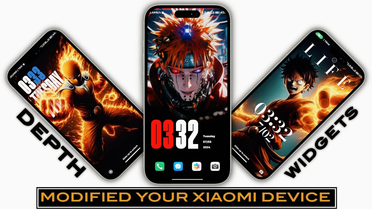 Xiaomi Hyperos & Miui Best Theme For LockScreen 🤯 You Should Try It - Anime Homescreen For Xiaomi ⚡🤩