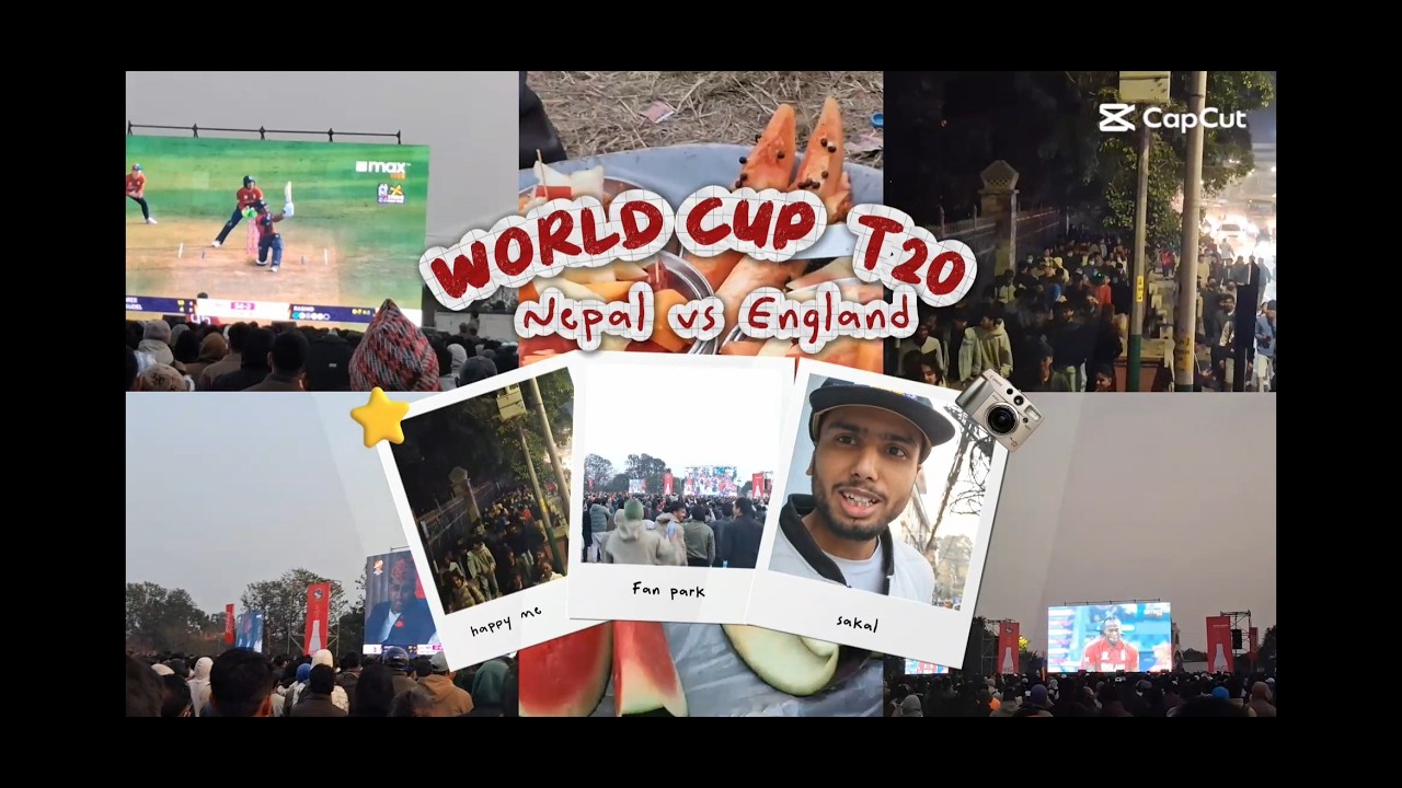 Fan park( Nepal vs England) t20 world cup