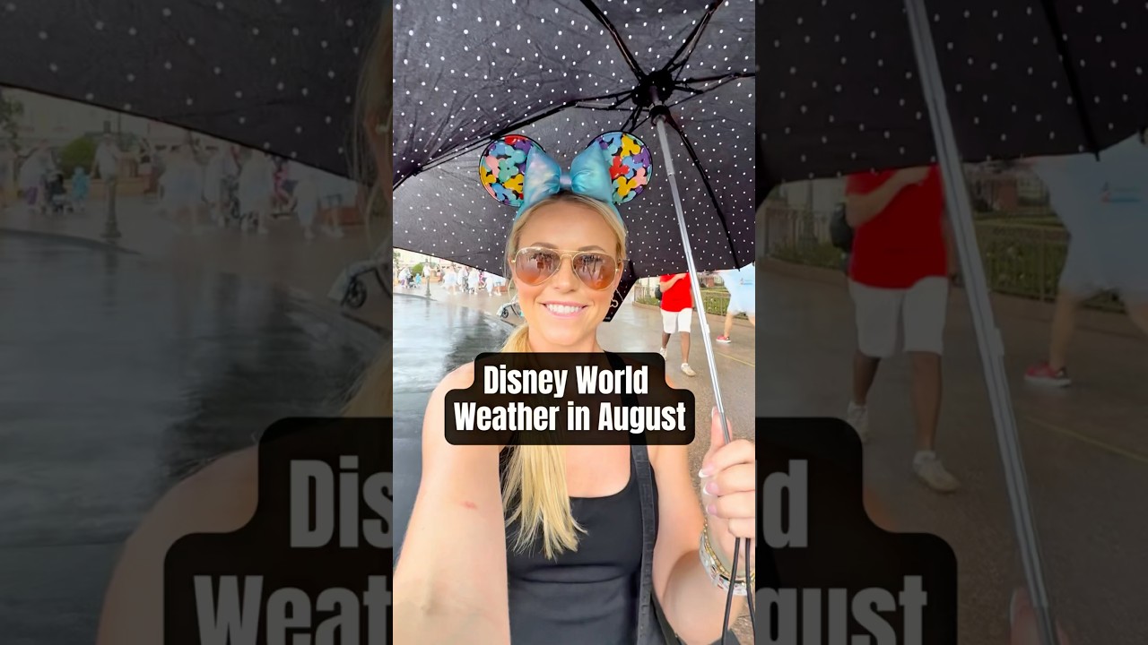So what&rsquo;s the weather actually like at Disney in August?🤨☔️☀️ #disneytipsandtricks #disneyworld