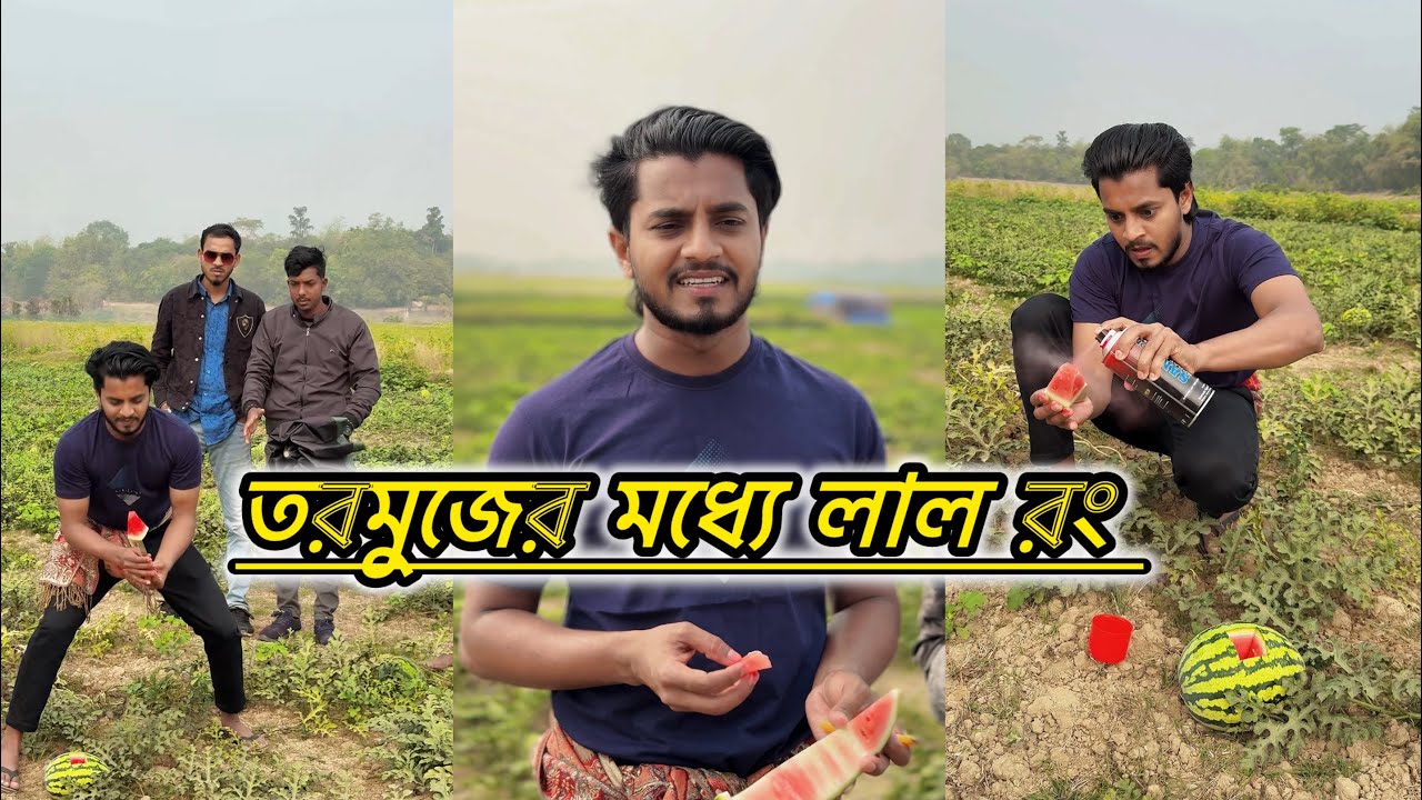 তরমুজের মধ্যে লাল রং মারার কারণ কী 😬 JK Shanto new funny video 2025