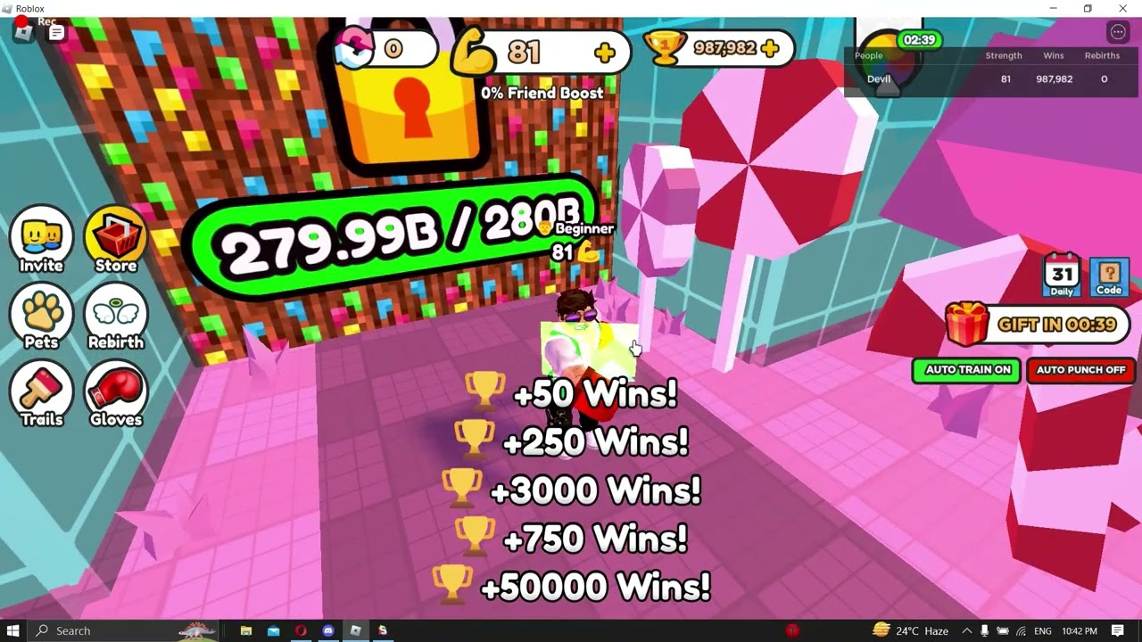 Punch Wall Simulator autofarm script