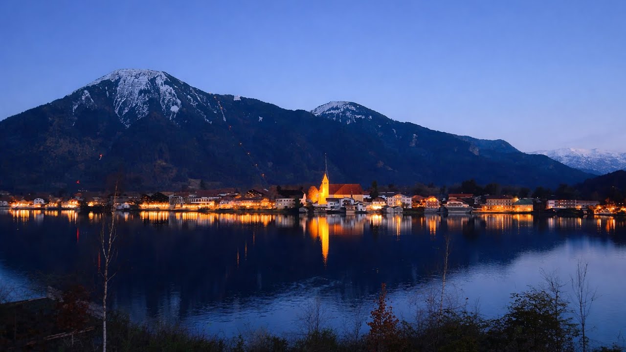 Tegernsee Round Walk FINAL  | Rottach-Egern to Tegernsee, Bavaria Sunset to Night