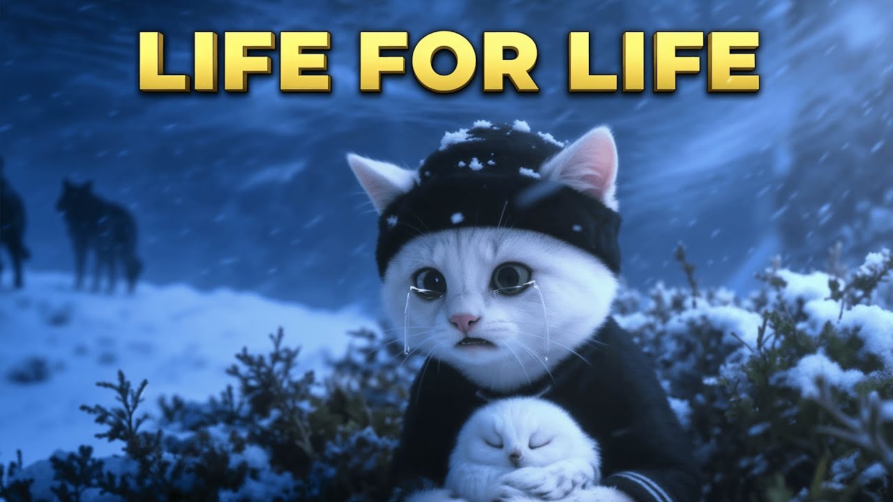 A Heartwarming Winter Story: Cats & the Owl ❄️🦉”