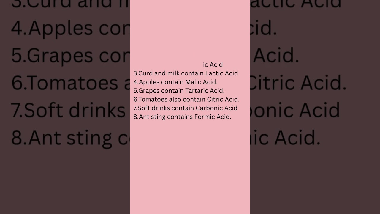 &ldquo;Acids in Daily Life 🧪 | Class 10 Science&rdquo;