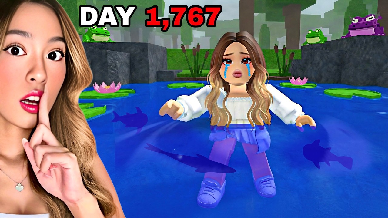 I Survived In A FROG POND For 99 Nights In The Forest..