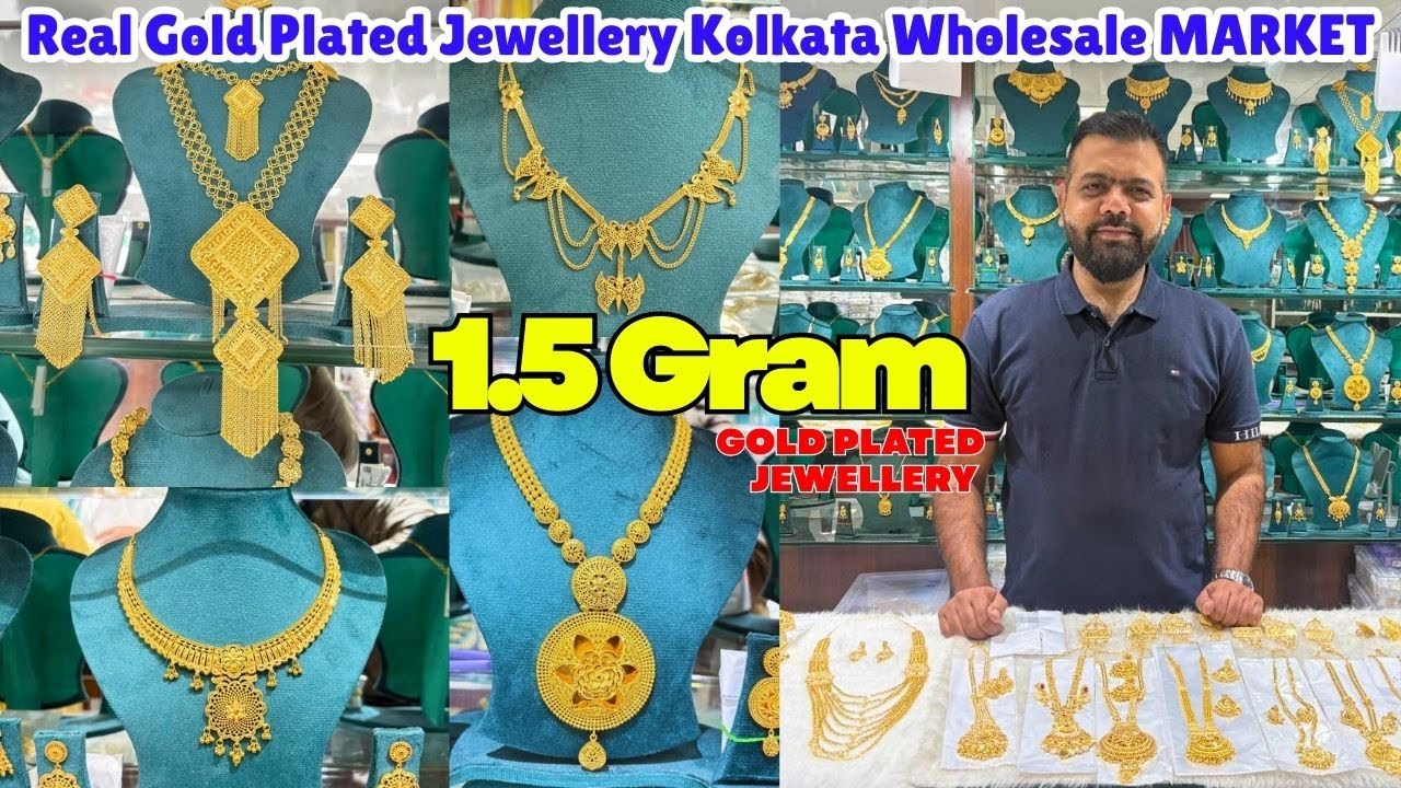 Real Gold Plated Jewellery Kolkata Wholesale MARKET | RK FASHION  Latest Wedding Jewellery Wholesale
