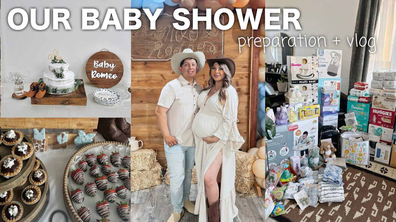 BABY SHOWER PREPARATION + VLOG 🐮🍼🫶🏼🤎