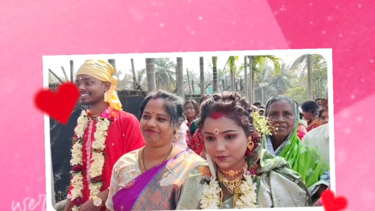 Wedding video 🥰🧑‍🤝‍🧑 DIBYENDU ❤️ ILA 💗 chok tule dekhona k aseche music bajna party 🎉 #wedding 