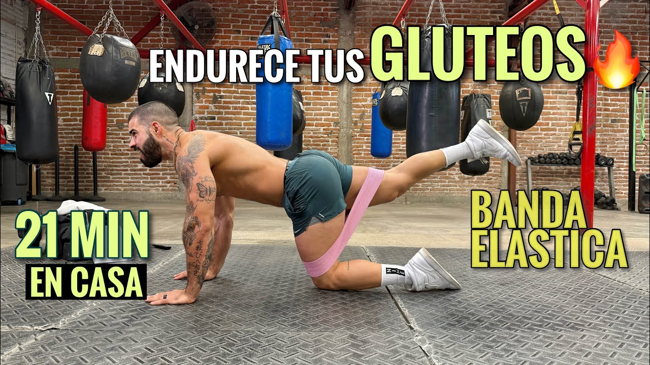 Rutina de GLUTEOS Y PIERNAS Con Banda Elástica EN 21 MINUTOS 🔥