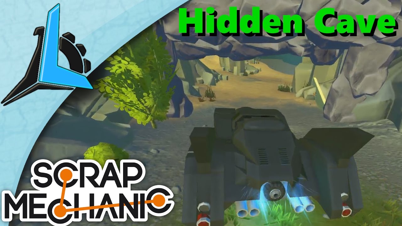 Scrap Mechanic- New Terrain- Batcave #1
