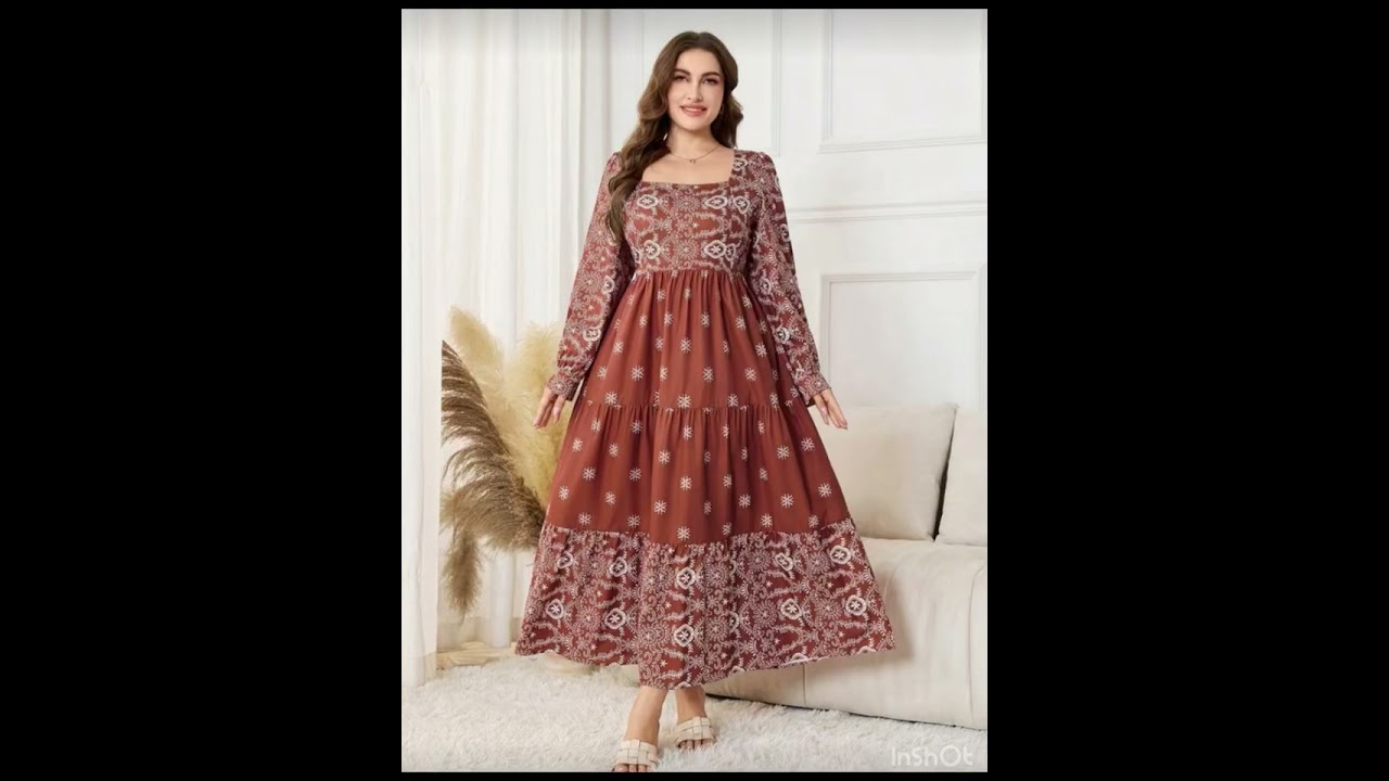 🍁Stylish Long Dresses for Women | Modest Wear Fashion Inspiration✨
