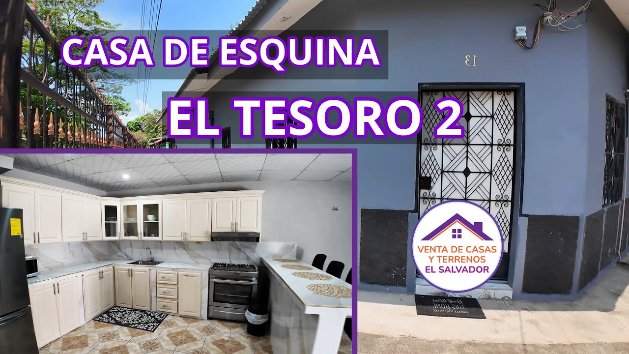 Se Vende Casa de Esquina | Colonia El Tesoro 2 | Cerca de Metrocentro |  $170,000 | +503 7299-8557
