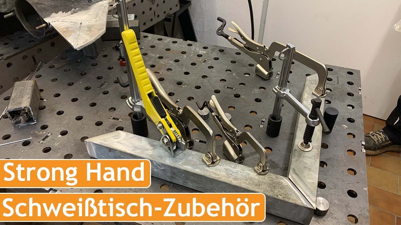 WELDINGER Schweißtisch Zubehör | Schnellspanner, Kugelsperrbolzen, Schraubzwingen, Anschläge 16mm