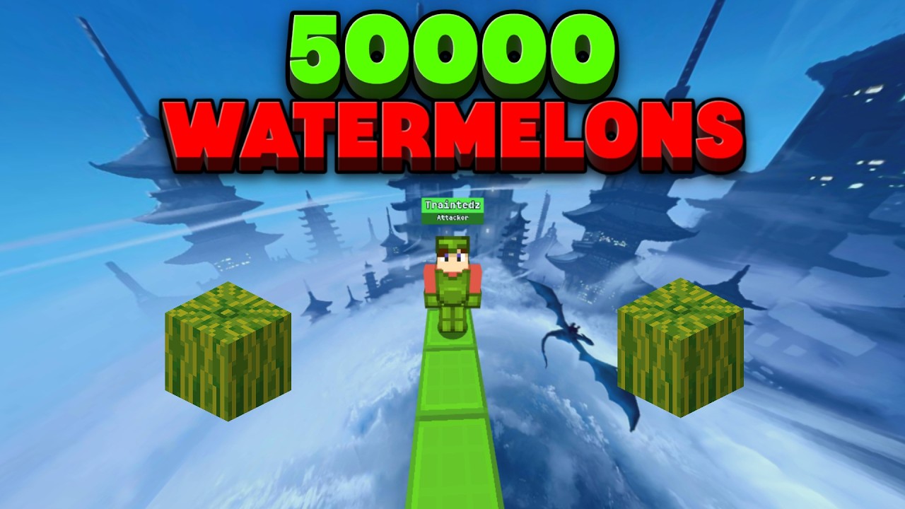 I Farmed 50,000 Watermelons in Bloxd.io Survival !!