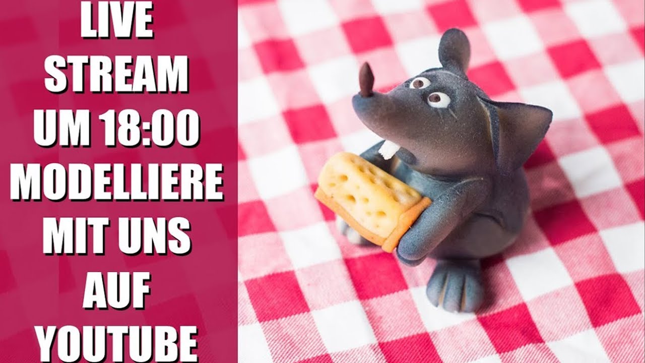 Modellieren mit Marzipan / Modellieren mit Fondant / Maus