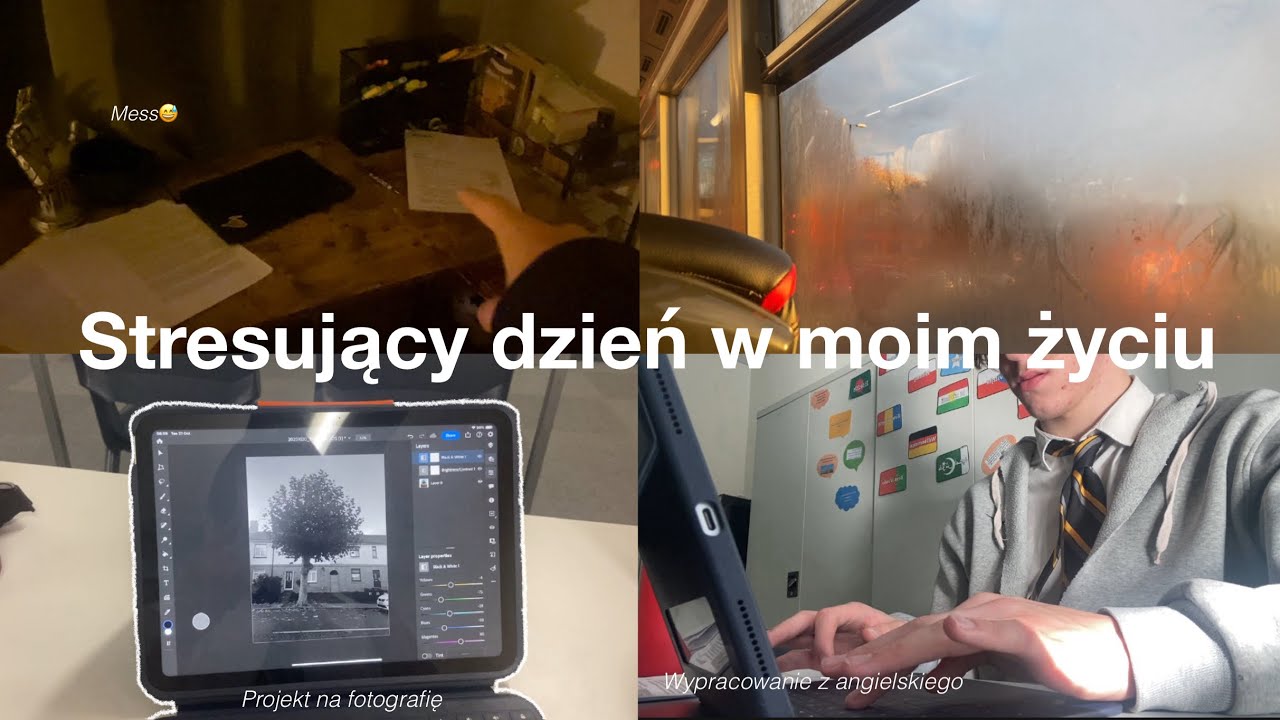 Stresujący dzień w moim życiu! | mało snu, wypracowanie z angielskiego & wiecej! | Dawid Zozolek