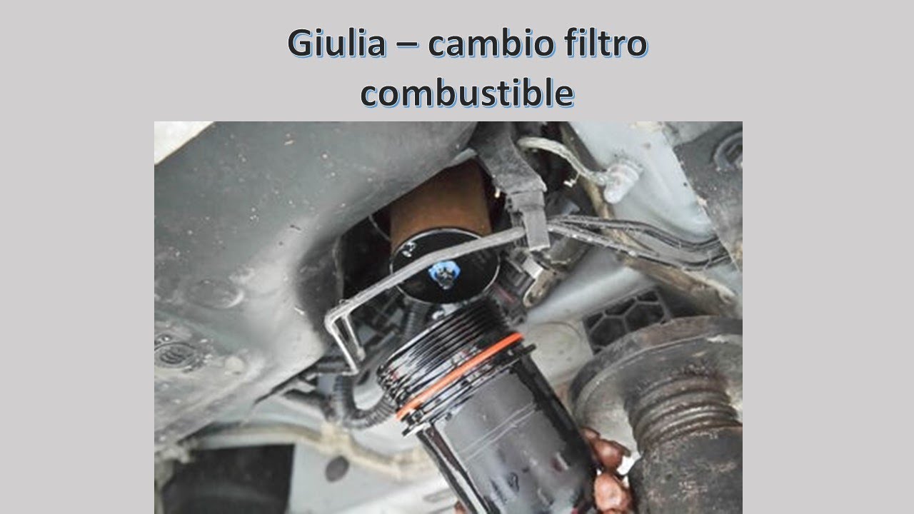 Cómo cambiar filtro combustible Giulia | tutorial paso a paso | alfa giulia fuel filter replacement